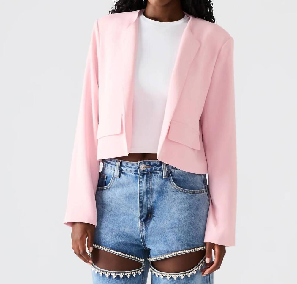 NEW STEVE MADDEN women's serena blazer in pink